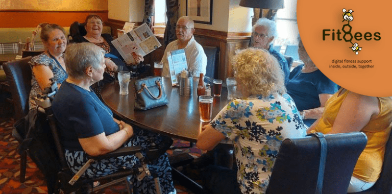 FitBees Community Housing Residents meeting for coffee